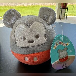 Squishmallow Disney 100 Mickey Mouse 5” Plush Toy
